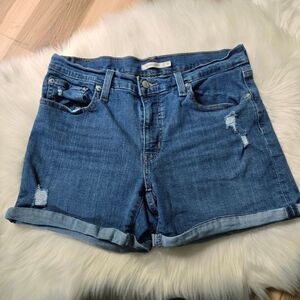Levi's Mid Length Denim Shorts Women's Size 31 Waist